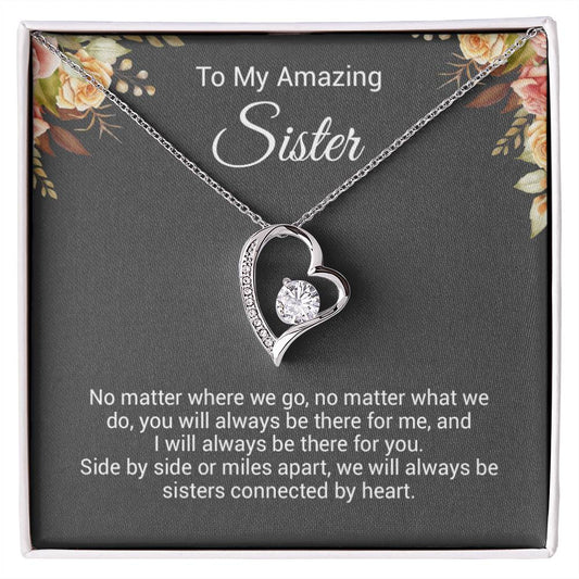 To My Sister Necklace, Birthday Gift For Sister, Sister Christmas Gift