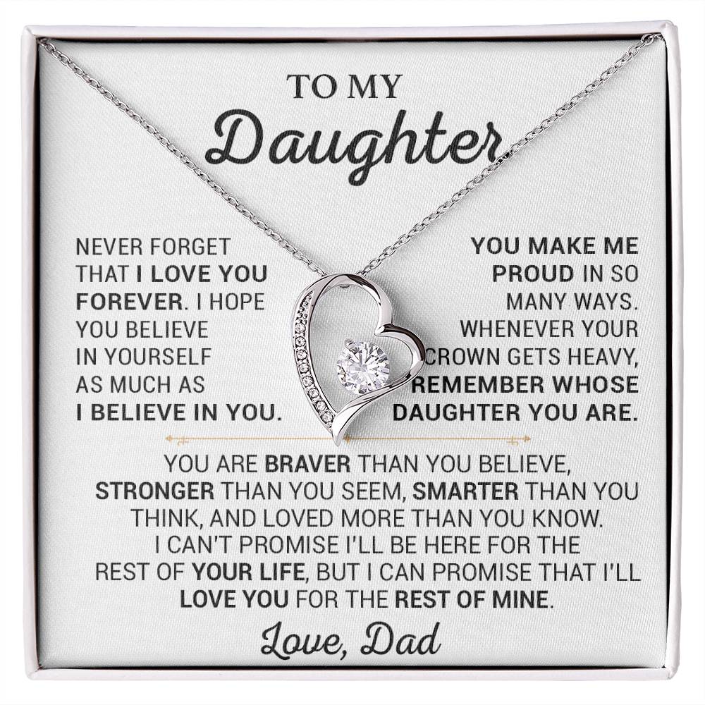 To My Daughter Necklace, Daughter Father Necklace, Daughter Gift From Dad 28_5