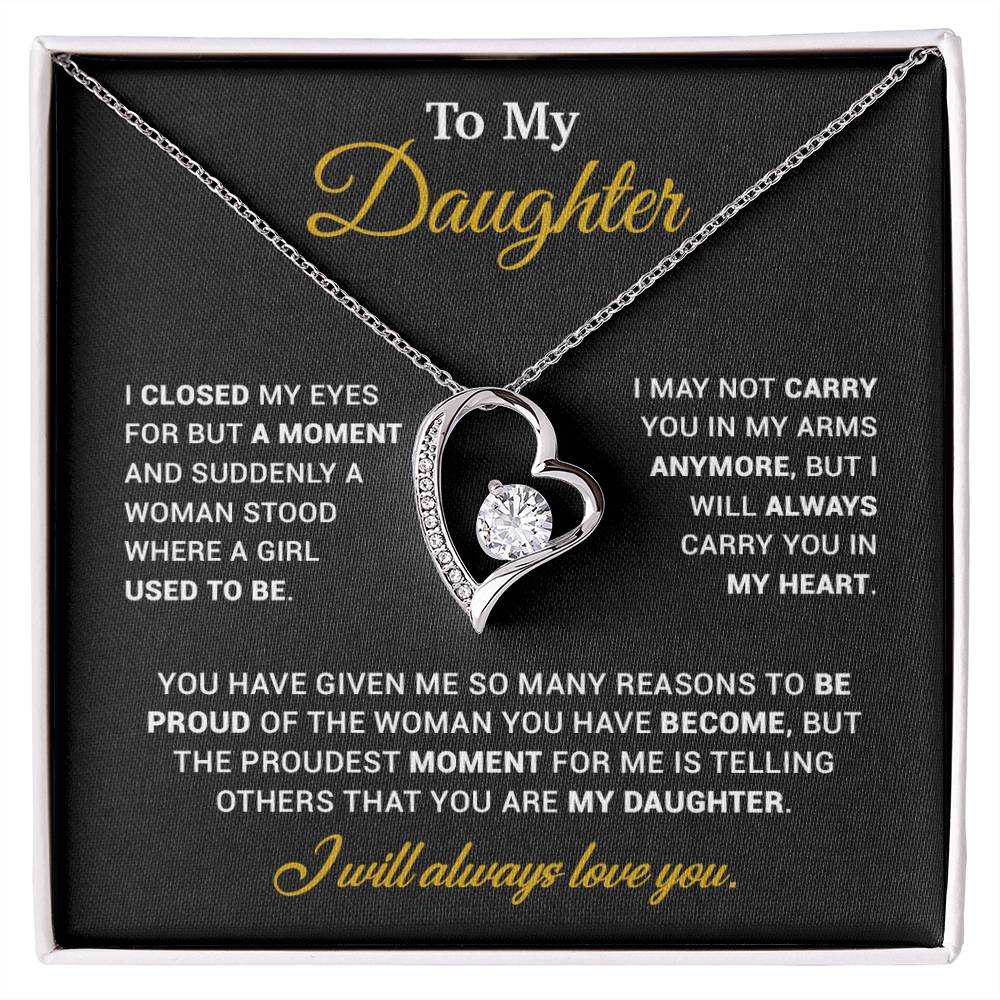 To My Daughter Necklace, Gift for Daughter from Dad, Father Daughter Necklace 120_11