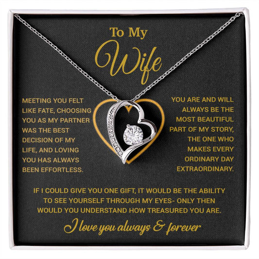 To My Wife Necklace, Christmas Gifts For Women, Anniversary Gift For Wife 1_1_Gold