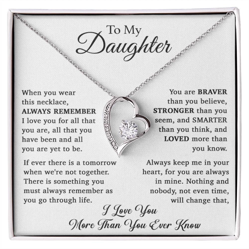 To My Daughter Necklace, Daughter Father Necklace, Daughter Gift From Dad, Mom 15_11