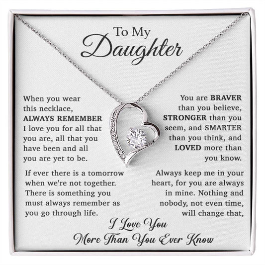To My Daughter Necklace, Daughter Father Necklace, Daughter Gift From Dad, Mom 15_11