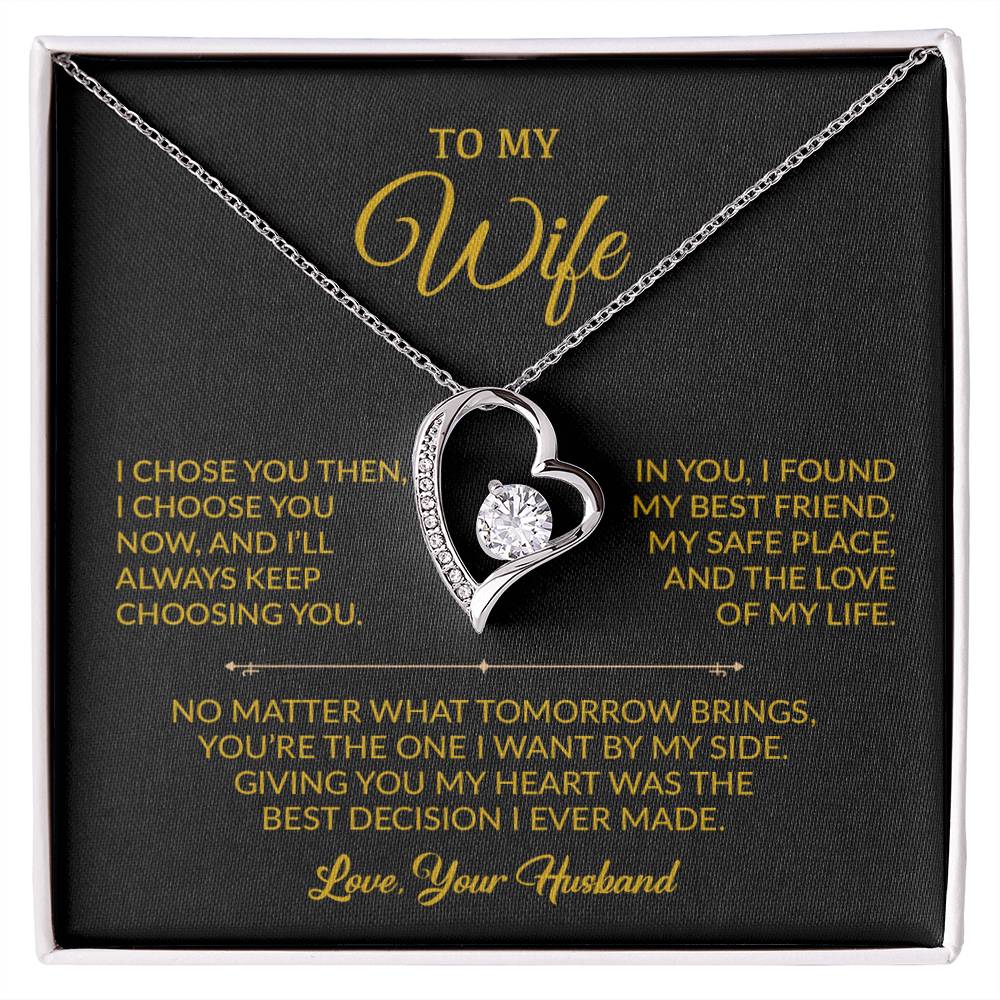 To My Wife Necklace, Gift For Wife, Anniversary Gift For Wife, Necklace For Wife