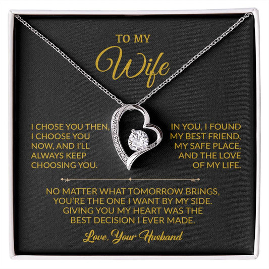 To My Wife Necklace, Gift For Wife, Anniversary Gift For Wife, Necklace For Wife