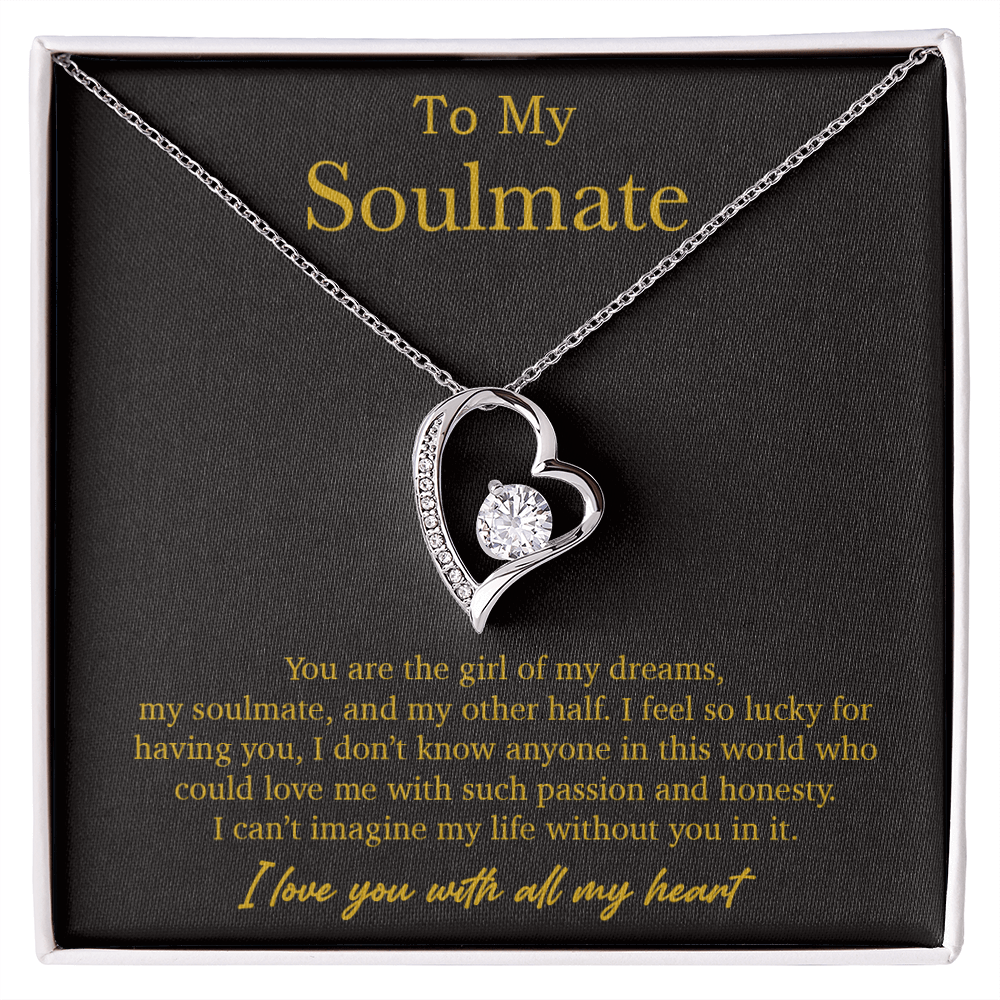 To My Soulmate Necklace, Valentines Day Gift, Soulmate Gifts, Birthday Gifts_Gold_21_10
