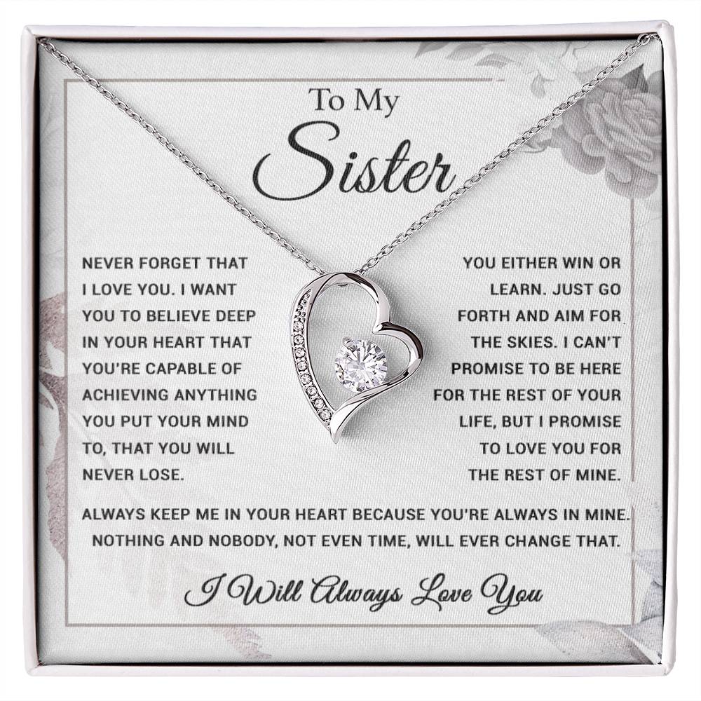 To My Sister Necklace, Brother to Sister, Birthday gift For Sister from Brother 6_9