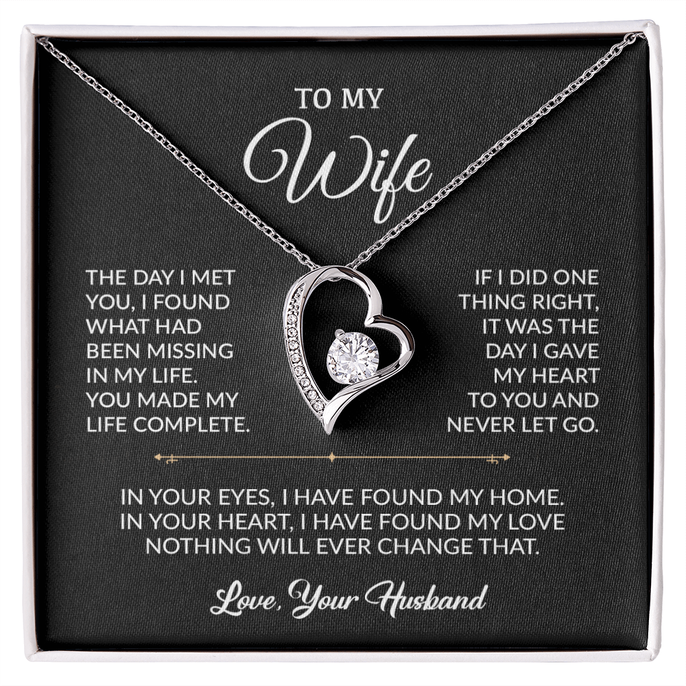 To My Wife Necklace, Gift For Wife, Anniversary Gift For Wife, Necklace For Wife