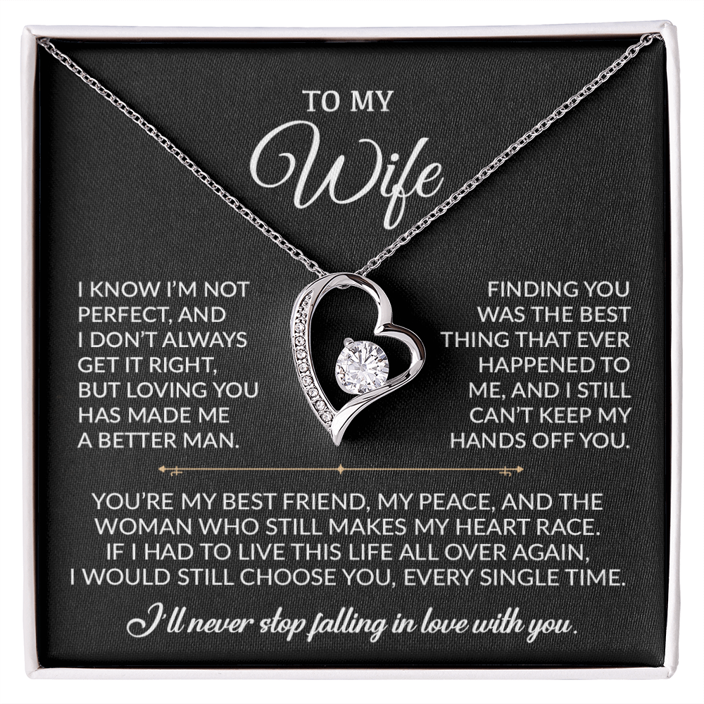 To My Wife Necklace, Gift For Wife, Anniversary Gift For Wife, Necklace For Wife