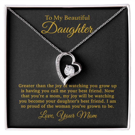 To My Daughter Necklace, Gift For Daughter From Mom, Daughter Mother Necklace 25_4