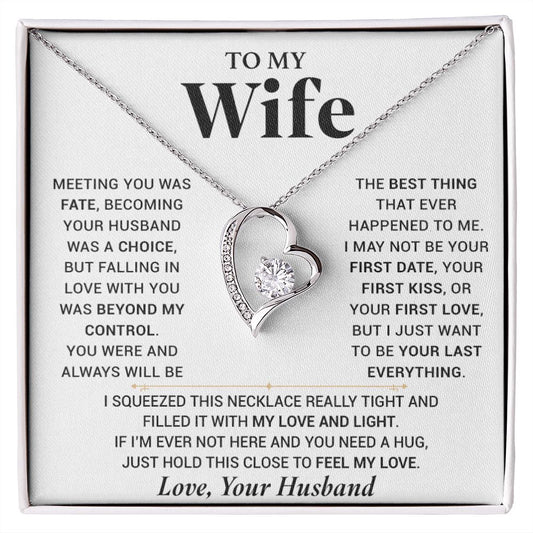 To My Wife Necklace, Anniversary Gift For Wife, Wife Birthday, Gift For Wife 000