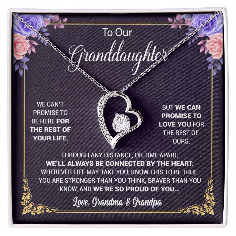 To Our Granddaughter Necklace, Birthday Gift For Granddaughter, Jewelry Gift from Grandparents 13_5