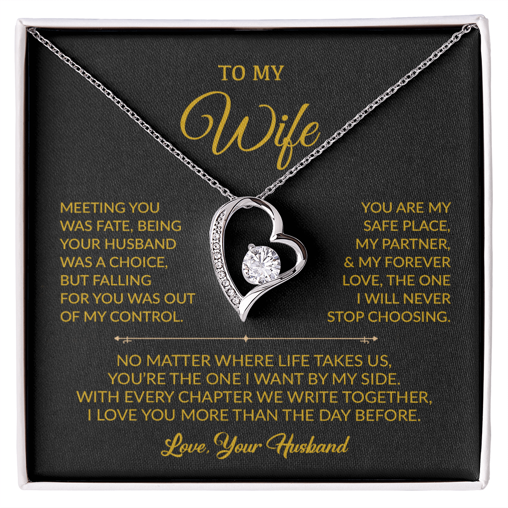To My Wife Necklace, Gift For Wife, Anniversary Gift For Wife, Necklace For Wife