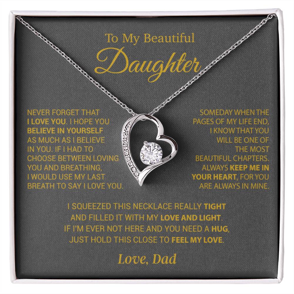 To My Daughter Necklace, Daughter Father Necklace, Daughter Gift From Dad 9_10