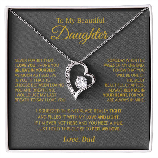 To My Daughter Necklace, Daughter Father Necklace, Daughter Gift From Dad 9_10