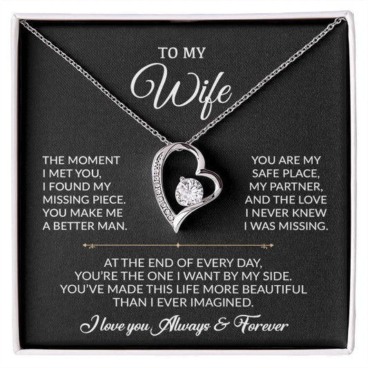To My Wife Necklace, Gift For Wife, Anniversary Gift For Wife, Necklace For Wife