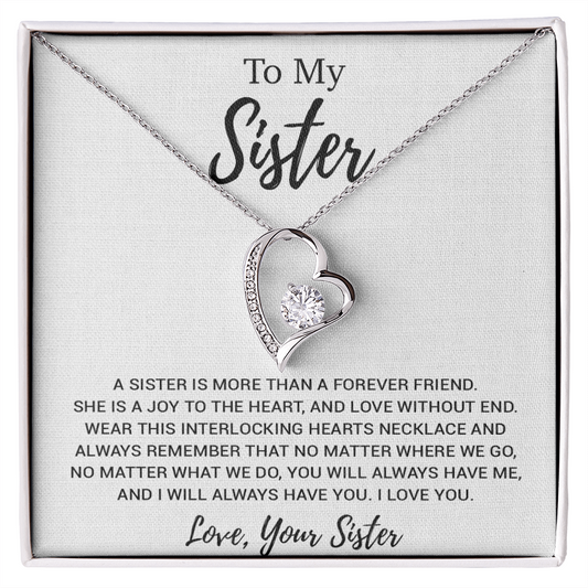 To My Sister Necklace, Brother to Sister, Birthday gift For Sister from Brother 19_2