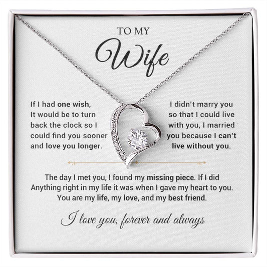 To My Wife Necklace, Anniversary Gift For Wife, Wife Birthday, Gift For Wife 14_8
