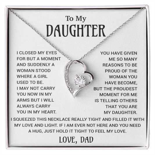 To My Daughter Necklace, Gift for Daughter from Dad, Daughter Father Necklace 18_10