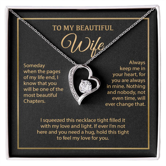 To My Wife Necklace, Vanlentines Gifts For Women, Anniversary Gift For Wife 6_1_Gold