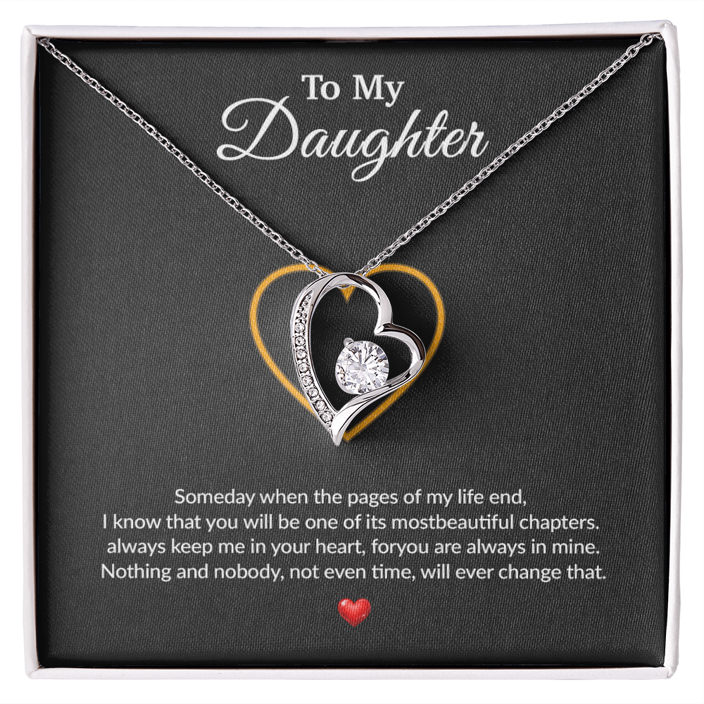 To My Daughter Necklace, Gift for Daughter from Dad, Father Daughter Necklace