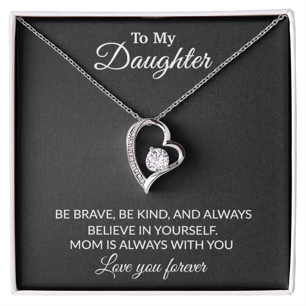 To My Daughter Necklace, Gift for Daughter from Mom, Mother Daughter Necklace