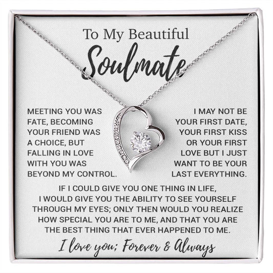 To My Soulmate Necklace, Soulmate Gift, Soulmate Jewelry Anniversary 13_8