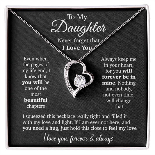 To My Daughter Necklace, Daughter Father Necklace, Daughter Gift From Dad, Mom 23_10