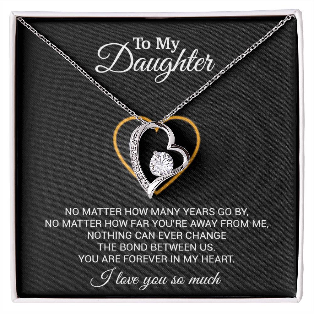 To My Daughter Necklace, Gift For Daughter From Dad, Daughter Father Necklace 12_7_Black