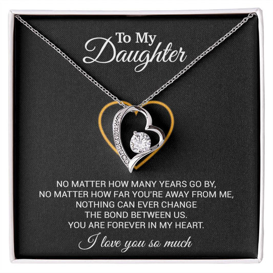 To My Daughter Necklace, Gift For Daughter From Dad, Daughter Father Necklace 12_7_Black
