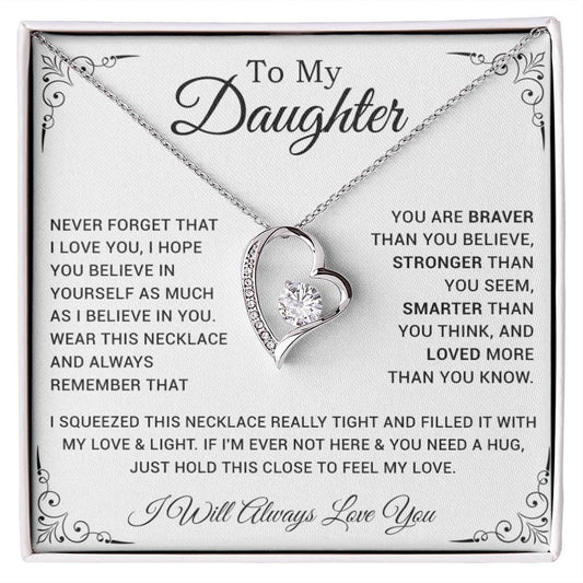 To My Daughter Necklace, Gift For Daughter From Dad, Father Daughter Necklace 28_10