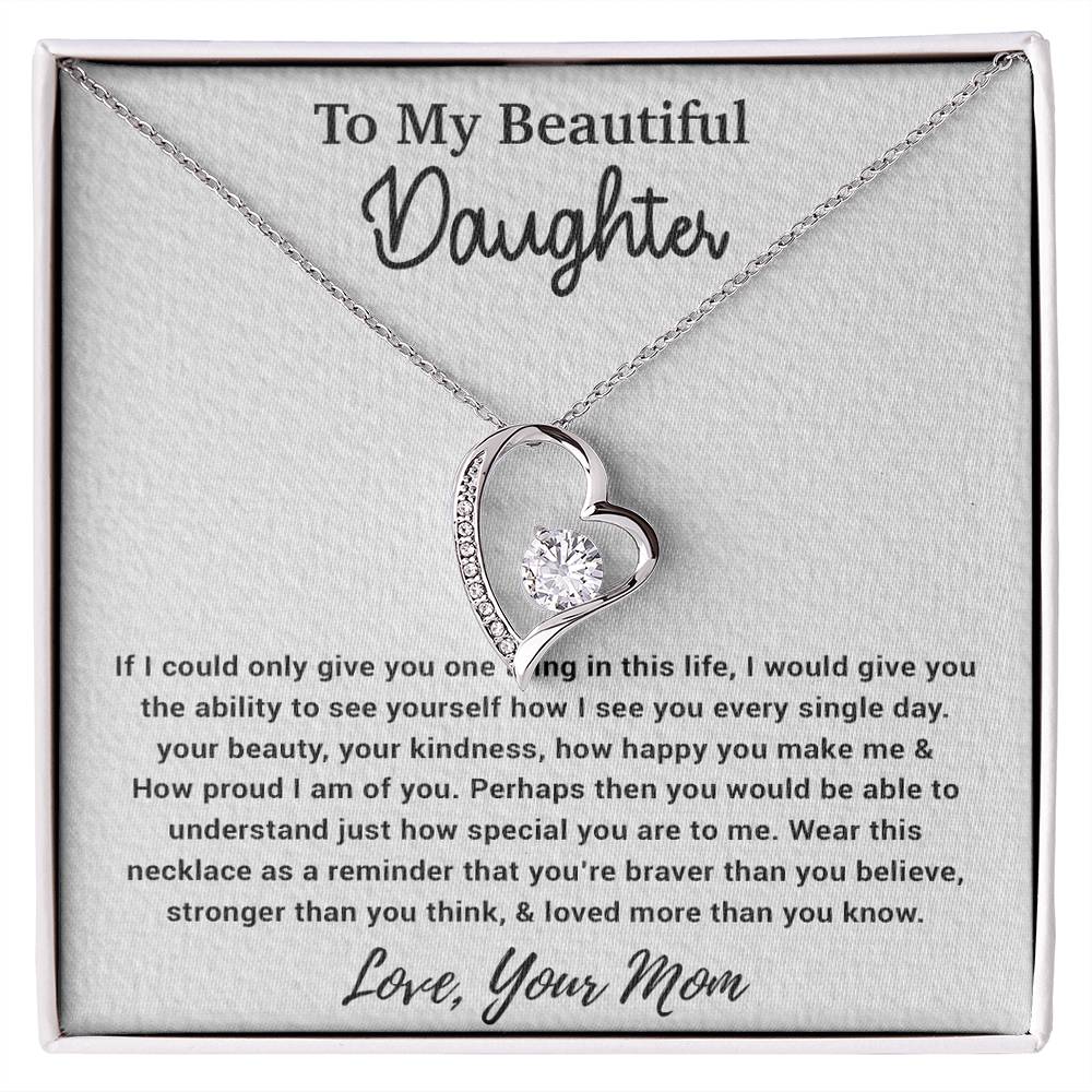 To My Daughter Necklace, Gift For Daughter From Mom, Birthday Gifts 4_10