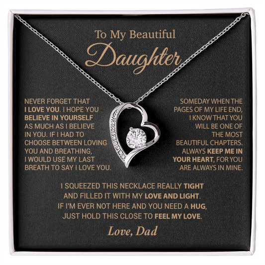 To My Daughter Necklace, Daughter Father Necklace, Daughter Gift From Dad 6_9_Cam