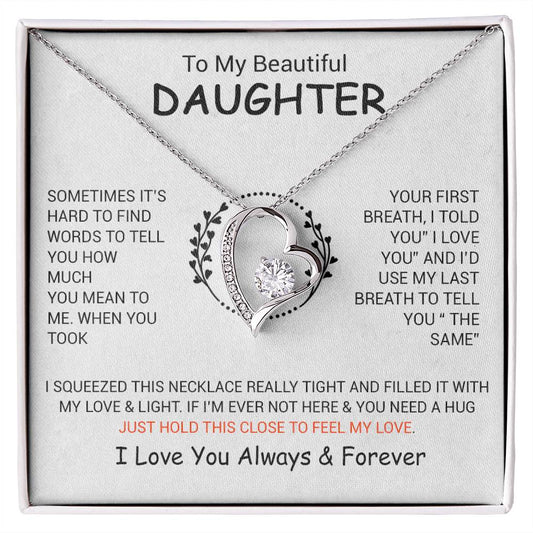 To My Daughter Necklace, Daughter Father Necklace, Daughter Gift From Dad, Mom 5_12