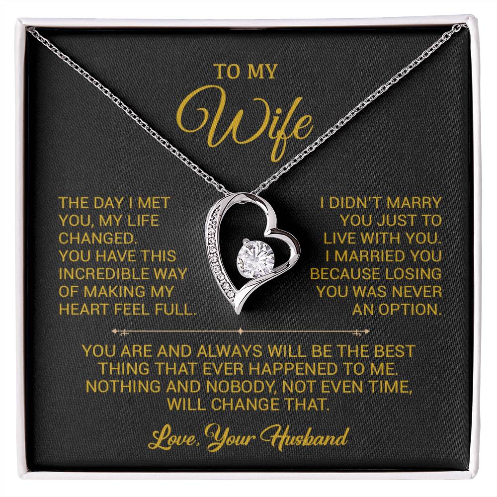 To My Wife Necklace, Gift For Wife, Anniversary Gift For Wife, Christmas Gift