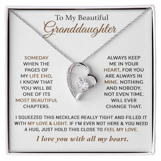 To My Granddaughter Necklace, Granddaughter Gifts From Grandma Grandmother 12_2