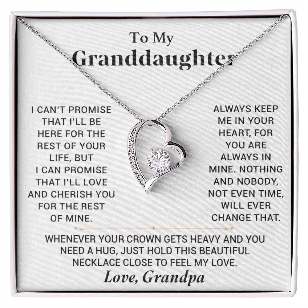 To My Granddaughter Necklace, Granddaughter Gift from Grandma, Gift from Grandpa_23_11