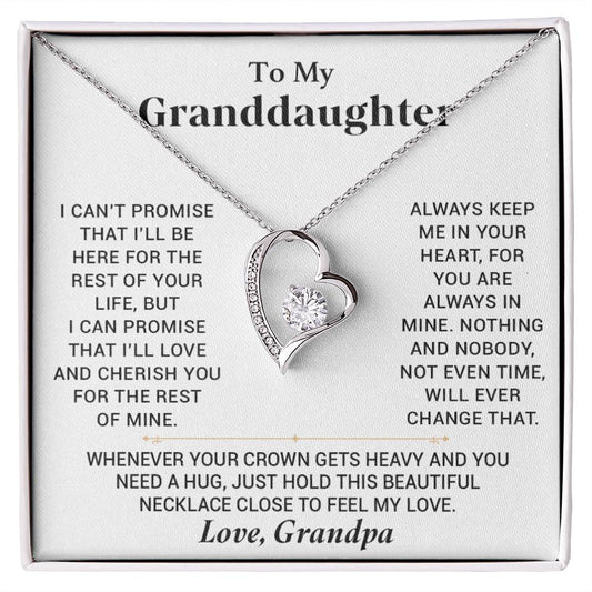 To My Granddaughter Necklace, Granddaughter Gift from Grandma, Gift from Grandpa_23_11
