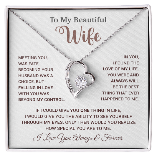 To My Wife Necklace, Wife Gift From Husband, Wife Husband Necklace, Christmas Gift 20_9