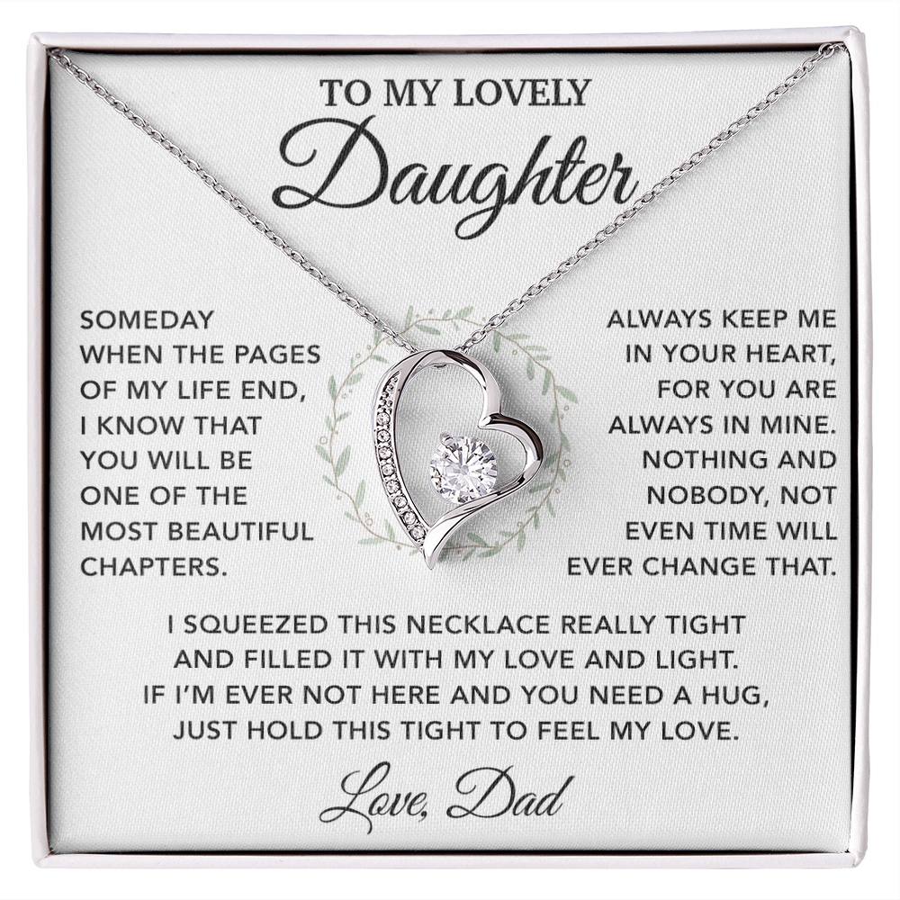To My Daughter Necklace, Gift for Daughter from Dad, Father Daughter Necklace 6_10