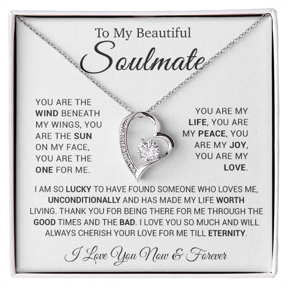 To My Soulmate Necklace, Gift for Girlfriend, Gifts for Her, Christmas Gift