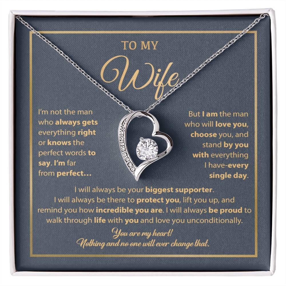 To My Wife Necklace, Gift For Wife, Anniversary Gift For Wife, Necklace For Wife 5_1_Blue