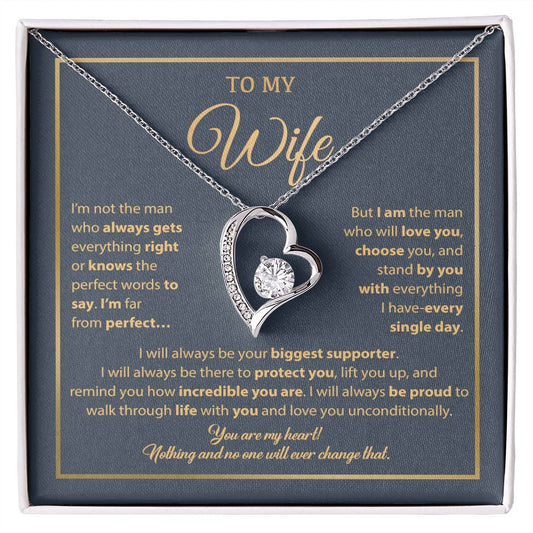 To My Wife Necklace, Gift For Wife, Anniversary Gift For Wife, Necklace For Wife 5_1_Blue