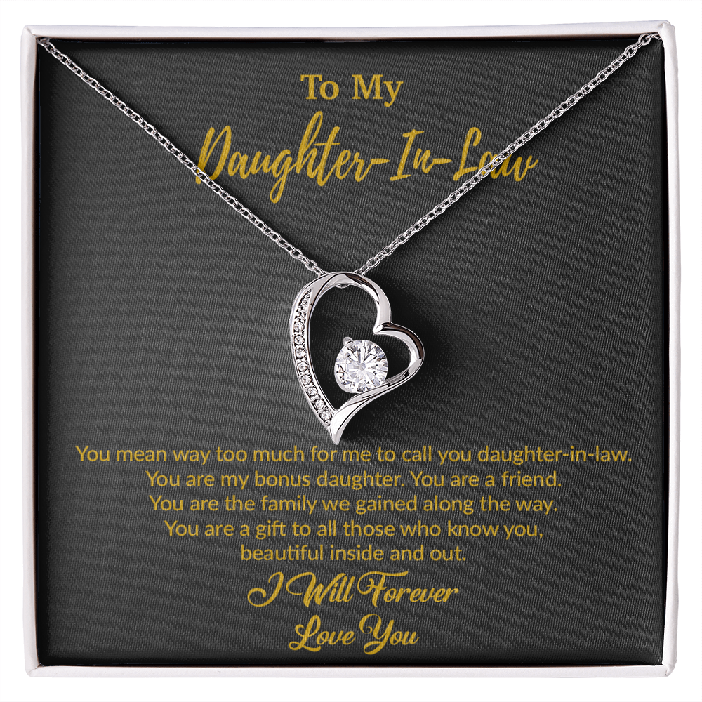 To My Daughter-In-Law Necklace, Gift For Daughter In Law, Daughter In Law Gift