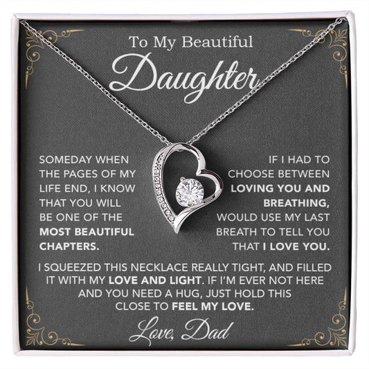 To My Daughter Necklace, Daughter Father Necklace, Daughter Gift From Dad 29_8
