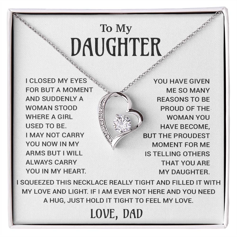 To My Daughter Necklace, Gift for Daughter from Dad, Daughter Father Necklace 18_10