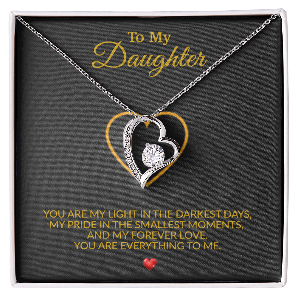 To My Daughter Necklace, Gift for Daughter from Dad, Father Daughter Necklace