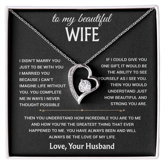 To My Wife Necklace, Christmas Gifts For Women, Anniversary Gift For Wife 14_12_Black