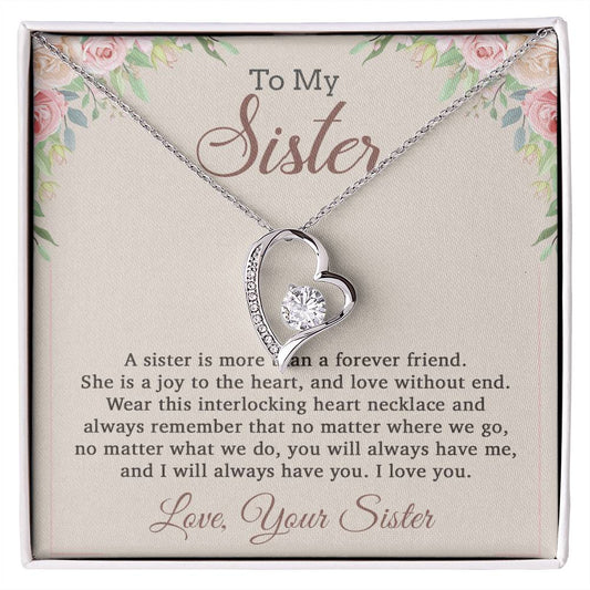 To My Sister Necklace, Brother to Sister, Birthday gift For Sister from Brother 12_8