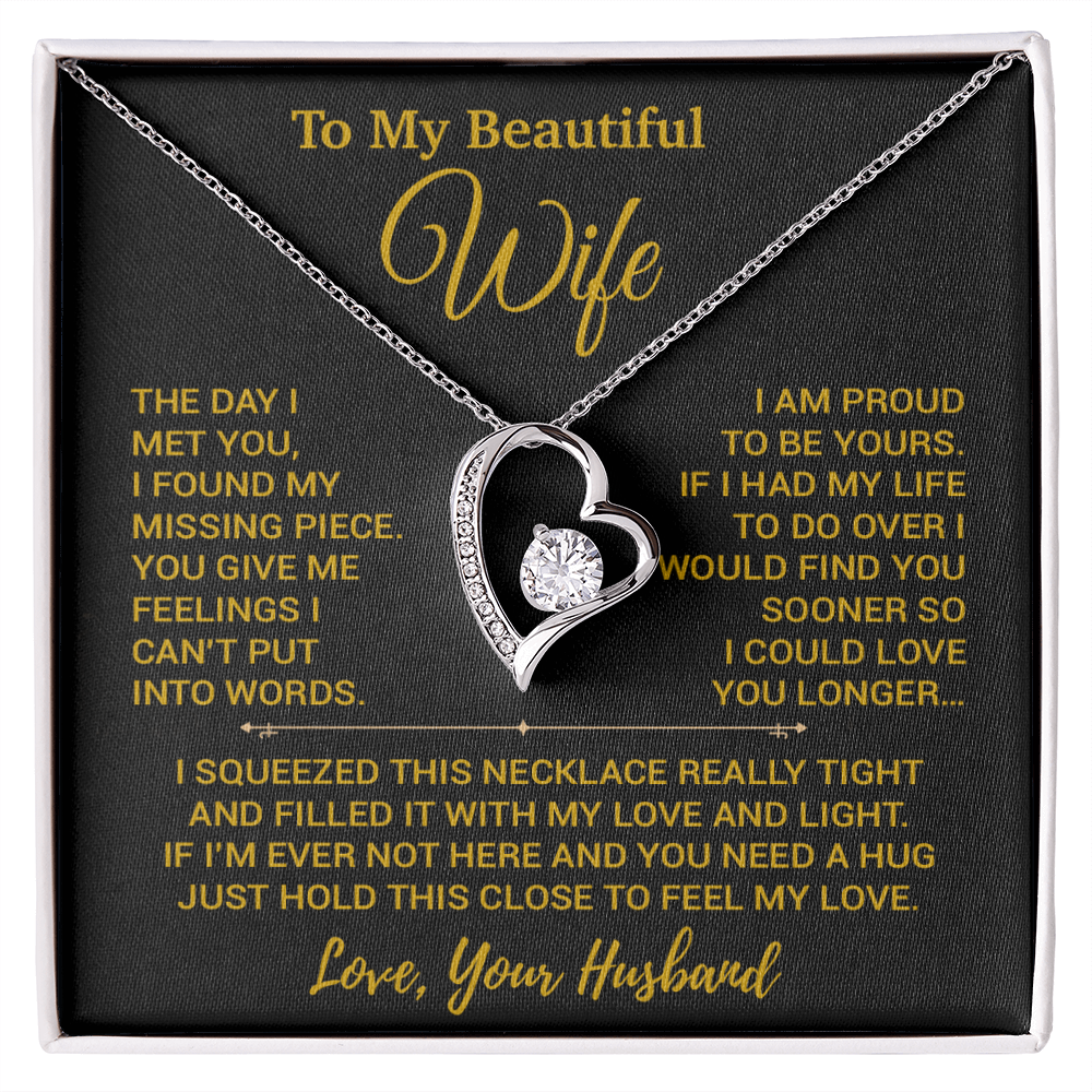To My Wife Necklace, Christmas Gifts For Women, Anniversary Gift For Wife 14_2_Gold