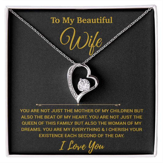 To My Wife Necklace, Christmas Gifts For Women, Anniversary Gift For Wife 20_11_Gold